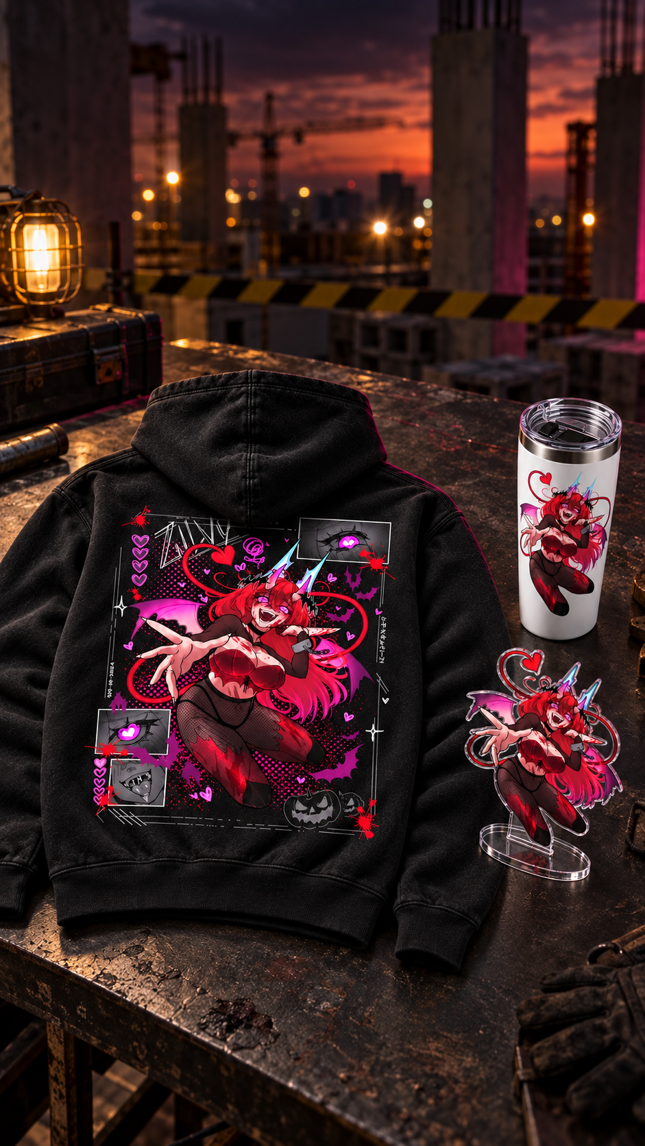 Jarrowin Full Kit Zilvy: hoodie, tumbler and acrylic standee